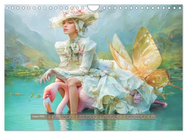 Produktbild: Fantasiegeschichten - M&auml;rchenhafte Werke (Wandkalender 2026 DIN A4 quer), CALVENDO Monatskalender