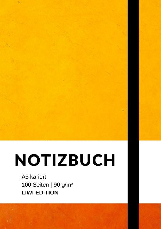 Produktbild: Notizbuch A5 kariert - 100 Seiten 90g/m&sup2; - Soft Cover