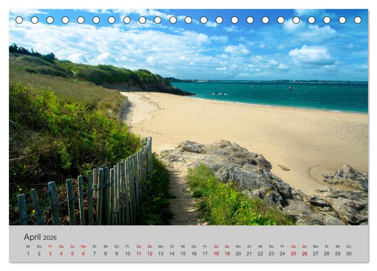 Produktbild: Die Sch&ouml;nheit der Bretagne (Tischkalender 2026 DIN A5 quer), CALVENDO Monatskalender