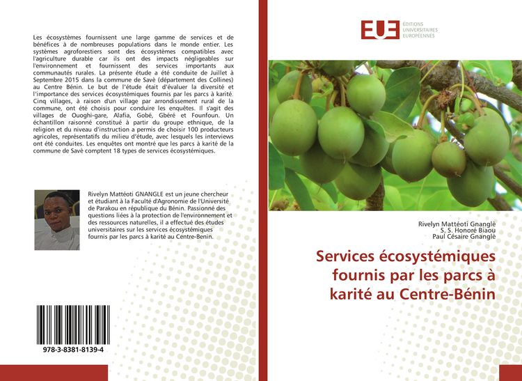 Produktbild: Services &eacute;cosyst&eacute;miques fournis par les parcs &agrave; karit&eacute; au Centre-B&eacute;nin