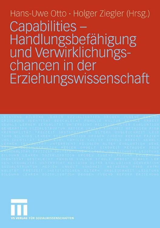 Produktbild: Capabilities - Handlungsbef&auml;higung und Verwirklichungschancen in der Erziehungswissenschaft