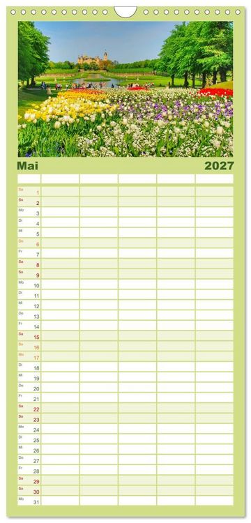 Produktbild: Familienplaner 2027 - Schwerin - Welterbe mit 5 Spalten (Wandkalender, 21 x 45 cm) CALVENDO