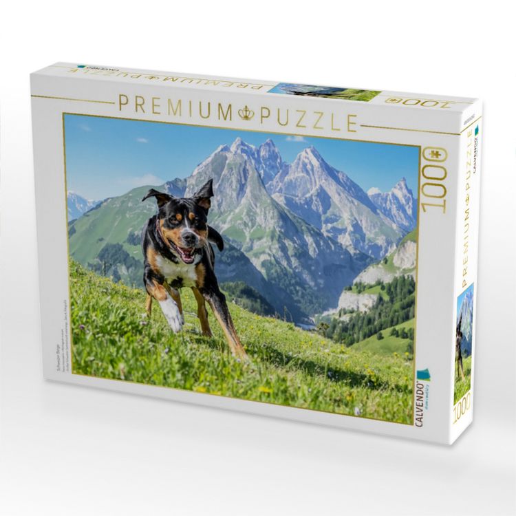 Produktbild: CALVENDO Puzzle Schweizer Berge | 1000 Teile Lege-Gr&ouml;&szlig;e 64x48cm Foto-Puzzle f&uuml;r gl&uuml;ckliche Stunden