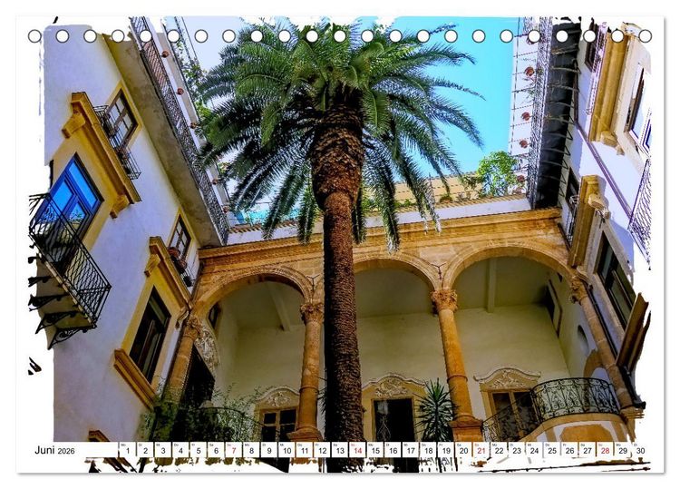 Produktbild: Palermo die marode Sch&ouml;nheit (Tischkalender 2026 DIN A5 quer), CALVENDO Monatskalender