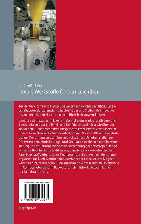Produktbild: Textile Werkstoffe f&uuml;r den Leichtbau