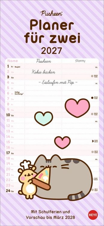 Produktbild: Pusheen Planer f&uuml;r zwei 2027