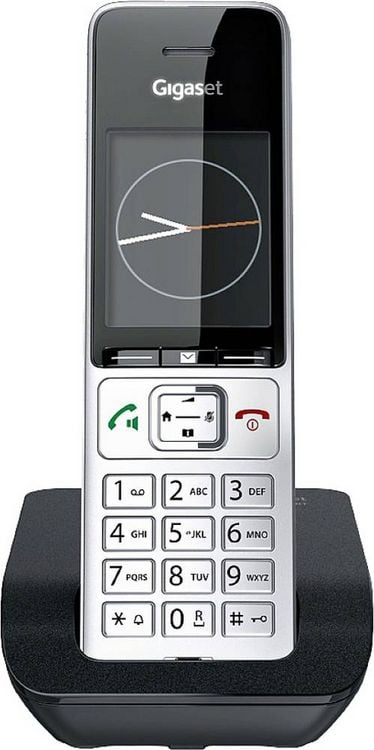 Produktbild: Gigaset COMFORT 500 DECT, GAP Schnurloses Telefon analog Babyphone, Freisprechen, f&uuml;r H&ouml;rger&auml;te kompatibel, Headsetanschluss