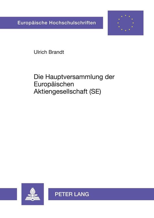 Produktbild: Die Hauptversammlung der Europ&auml;ischen Aktiengesellschaft (SE)