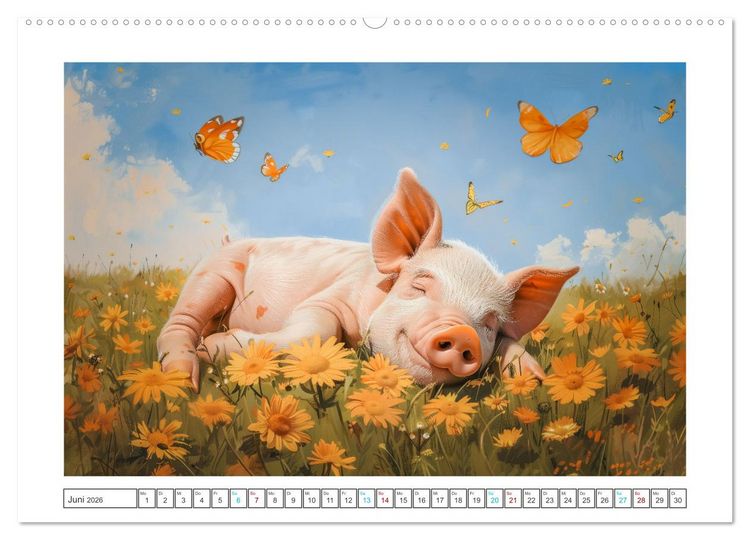 Produktbild: Pure Gl&uuml;cksmomente (Wandkalender 2026 DIN A2 quer), CALVENDO Monatskalender