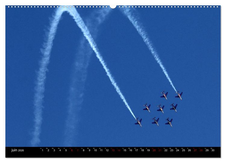 Produktbild: Arabesques dans le ciel de France (Calendrier mural 2026 DIN A2 vertical) calendrier de bureau