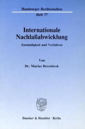 Produktbild: Internationale Nachla&szlig;abwicklung.