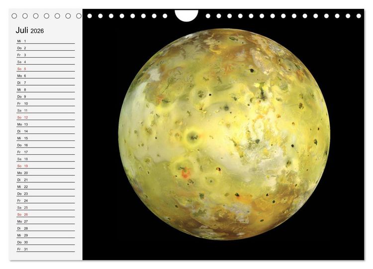 Produktbild: Sonne, Monde und Planeten (Wandkalender 2026 DIN A4 quer), CALVENDO Monatskalender