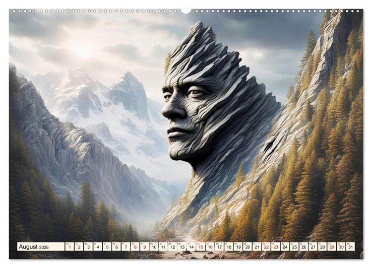 Produktbild: Berg Charaktere (hochwertiger Premium Wandkalender 2026 DIN A2 quer), Kunstdruck in Hochglanz