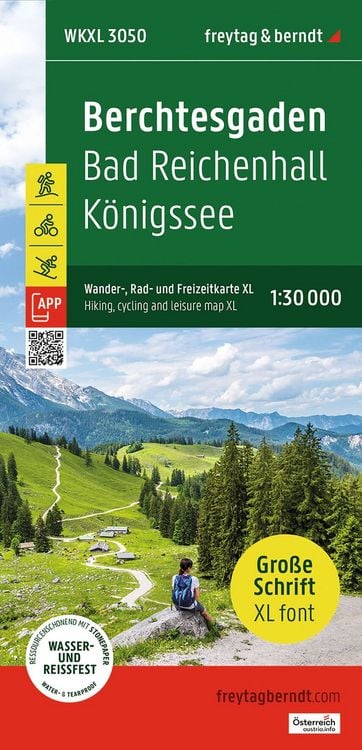 Produktbild: Freytag & berndt Wanderkarte WKXL 3050 Berchtesgaden XL, Bad Reichenhall - K&ouml;nigssee 1:30.000