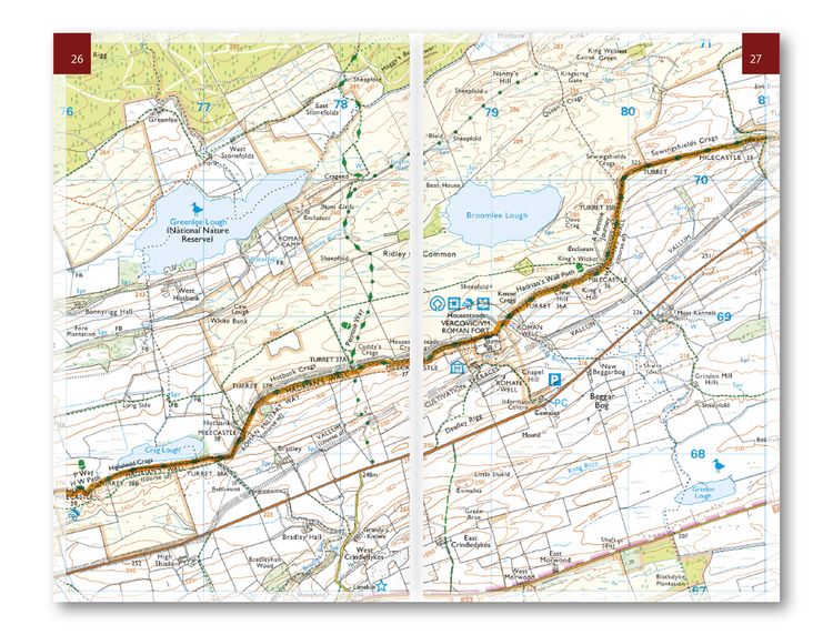 Produktbild: Hadrian's Wall Path Map Booklet