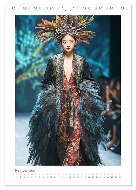 Produktbild: Asian High Fashion. Eleganz und Glamour auf dem Laufsteg (Wandkalender 2026 DIN A4 hoch), CALVENDO Monatskalender