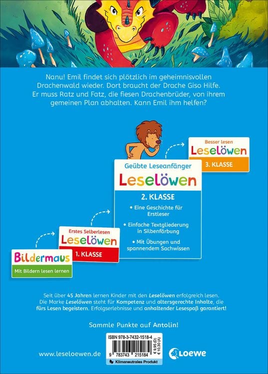 Produktbild: Lesel&ouml;wen 2. Klasse - Reise in den Wald der Drachen