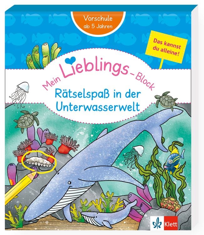 Produktbild: Klett Mein Lieblings-Block: Rätselspaß in der Unterwasserwelt