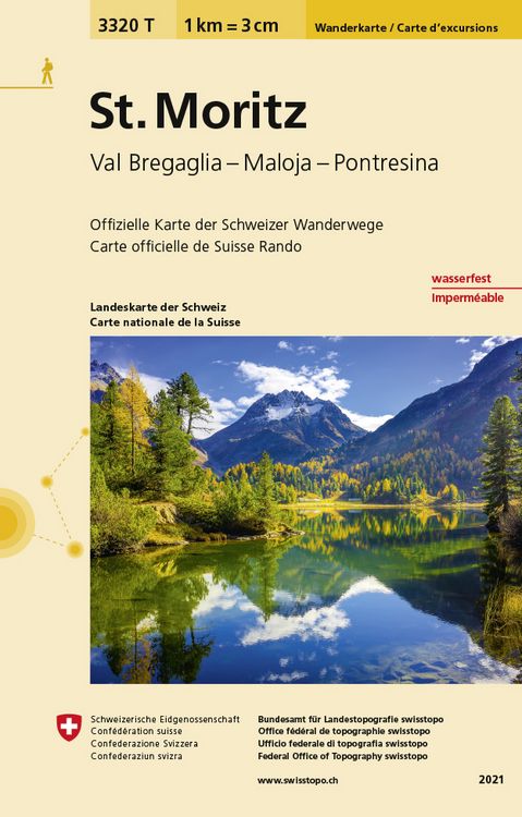 Produktbild: 3320T St. Moritz Wanderkarte