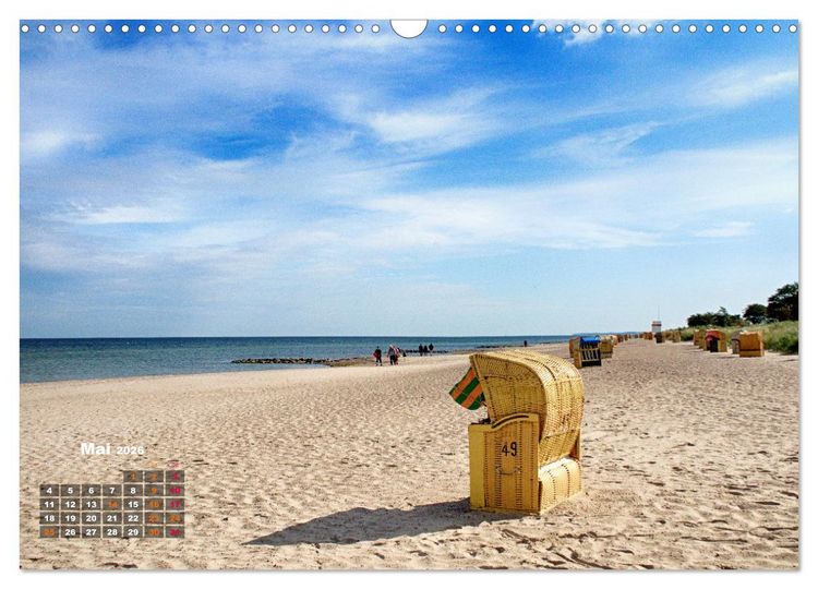Produktbild: L&uuml;becker Bucht Strand - Sport - Flair (Wandkalender 2026 DIN A3 quer), CALVENDO Monatskalender