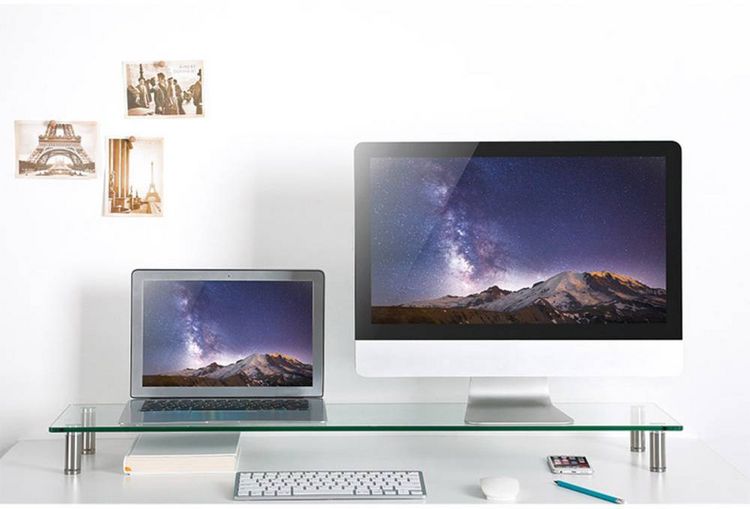 Produktbild: LogiLink Monitor-Erh&ouml;hung BP0060 1 Display(s) Transparent H&ouml;henverstellbar