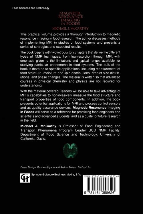 Produktbild: Magnetic Resonance Imaging In Foods