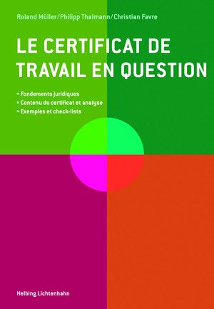 Produktbild: Le certificat de travail en question