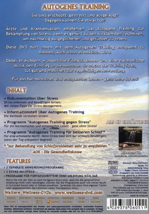 Produktbild: Autogenes Training - Langfristig den Stress bew&auml;