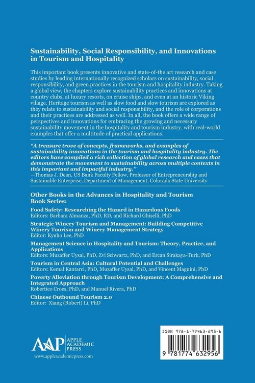 Produktbild: Sustainability, Social Responsibility, and Innovations in the Hospitality Industry