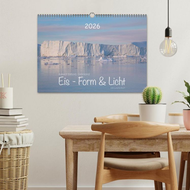 Produktbild: Ilulissat Eisfjord, Gr&ouml;nland. EIS - FORM UND LICHT (Wandkalender 2026 DIN A3 quer), CALVENDO Monatskalender