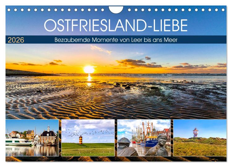 Produktbild: OSTFRIESLAND-LIEBE (Wandkalender 2026 DIN A4 quer), CALVENDO Monatskalender