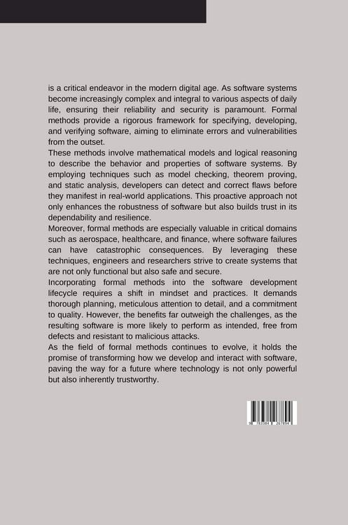 Produktbild: Securing the System: Formal Methods for Error-Free Software