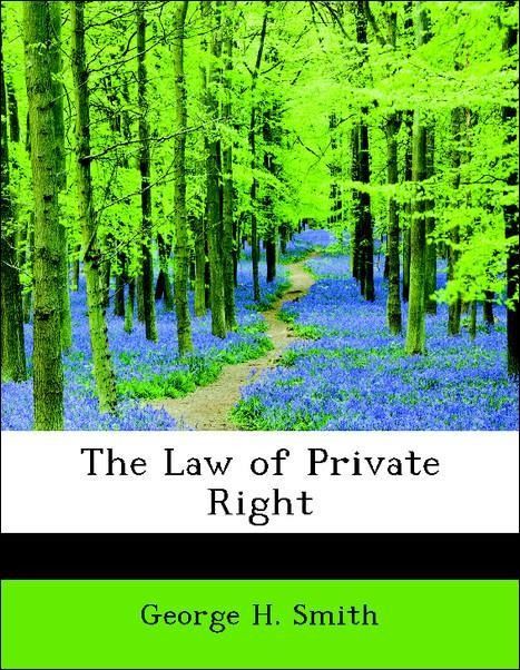 Produktbild: Smith, G: Law of Private Right