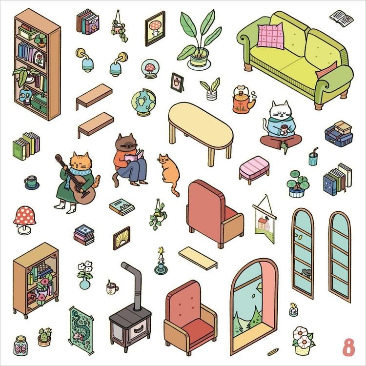 Produktbild: Mein 3D-Stickerhaus &ndash; Cozy Zuhause