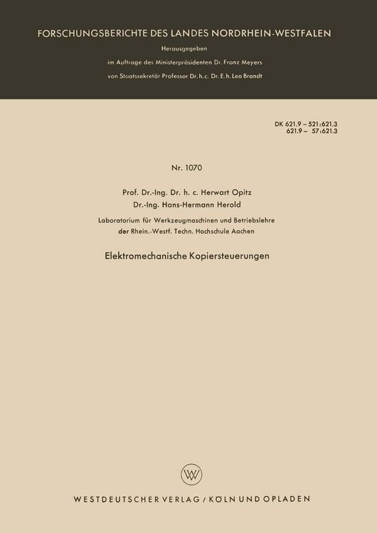 Produktbild: Elektromechanische Kopiersteuerungen