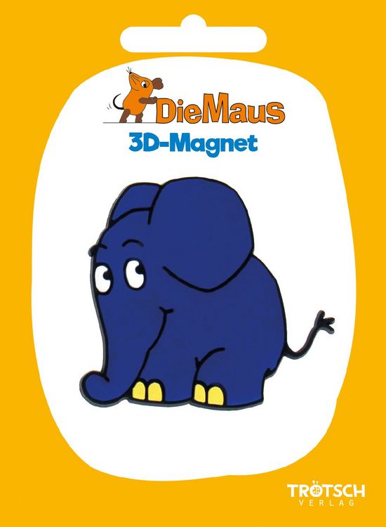 Produktbild: Tr&ouml;tsch Die Maus 3D-Magnet Elefant stehend