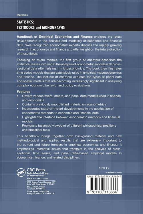 Produktbild: Handbook of Empirical Economics and Finance