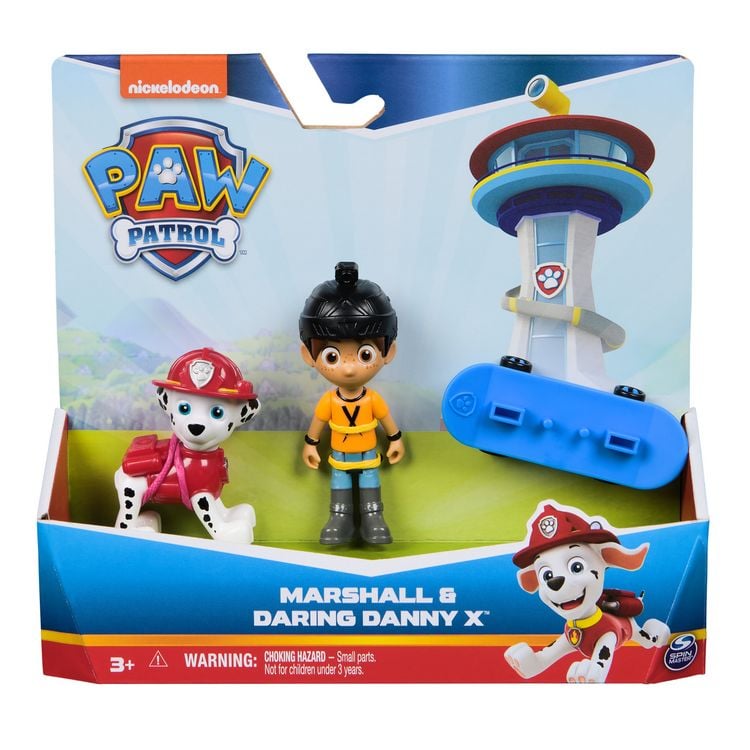 Produktbild: PAW Patrol Hero Pups &ndash; Actionfigurenset mit Marshall Hundefigur, Danny X Figur und Skateboard