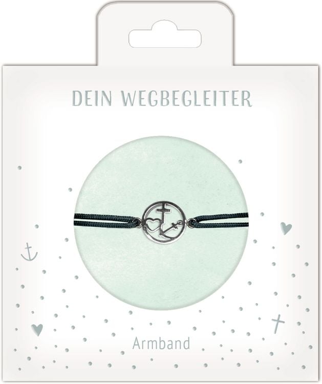 Produktbild: Armband &ndash; Armband mit Kreuz-Herz-Anker-Anh&auml;nger
