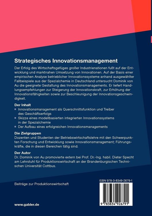 Produktbild: Strategisches Innovationsmanagement