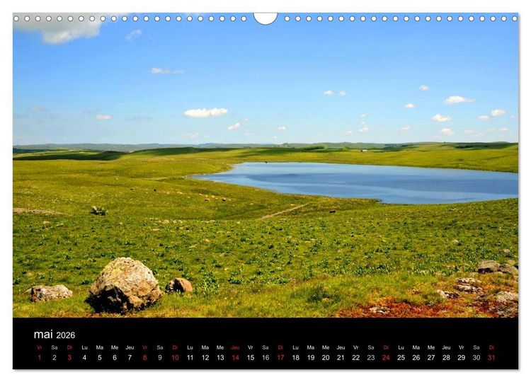 Produktbild: AUBRAC (Calendrier mural 2026 DIN A3 vertical), CALVENDO calendrier mensuel