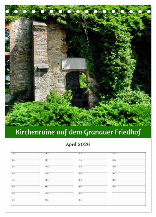 Produktbild: Natursch&ouml;nheiten aus Halle (Saale) (Tischkalender 2026 DIN A5 hoch), CALVENDO Monatskalender