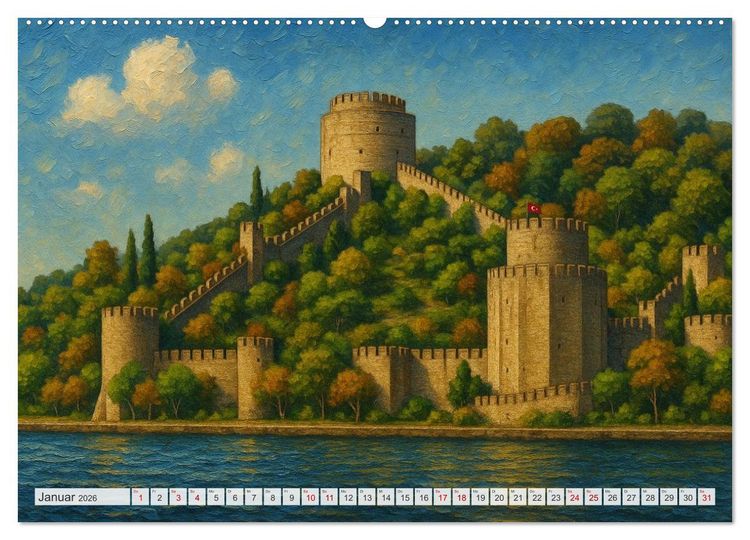 Produktbild: Sehenswertes in Istanbul - Die Sprache der Farben (Wandkalender 2026 DIN A2 quer), CALVENDO Monatskalender