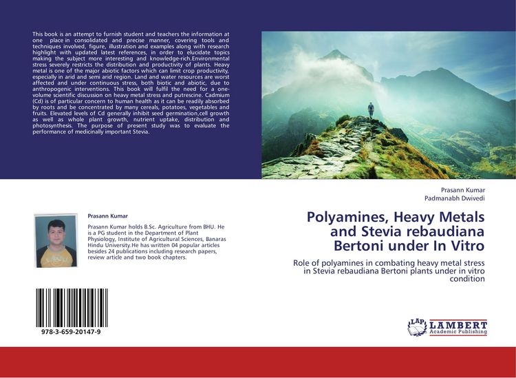 Produktbild: Polyamines, Heavy Metals and Stevia rebaudiana Bertoni under In Vitro