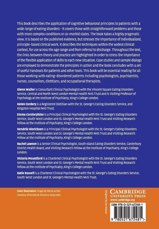 Produktbild: Cognitive Behavioral Therapy for Eating Disorders