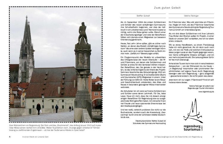 Produktbild: In einer Stadt vor unserer Zeit - 10 Spazierg&auml;nge durch die Geschichte von Regensburg