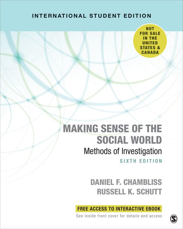 Produktbild: Chambliss, D: Making Sense of the Social World - Internation