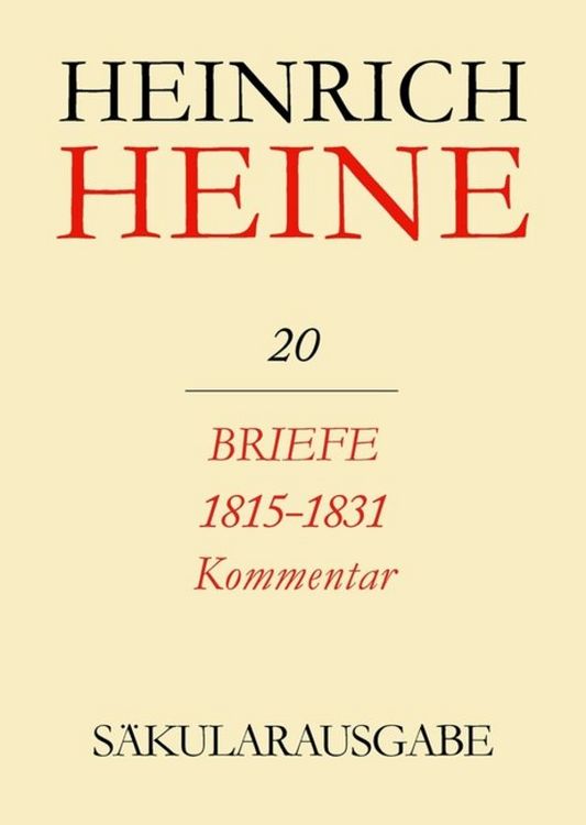 Produktbild: Briefe 1815-1831. Kommentar