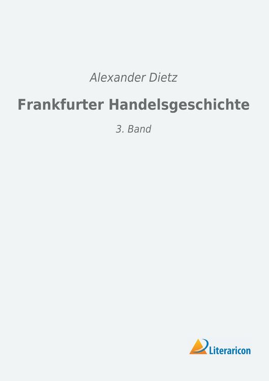 Produktbild: Frankfurter Handelsgeschichte