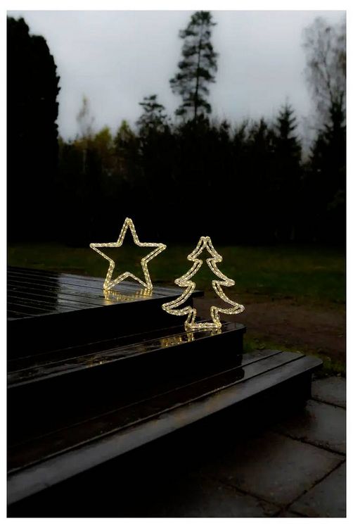Produktbild: Konstsmide 4403-103 LED-Weihnachtsstern Stern Warmwei&szlig; LED Klar